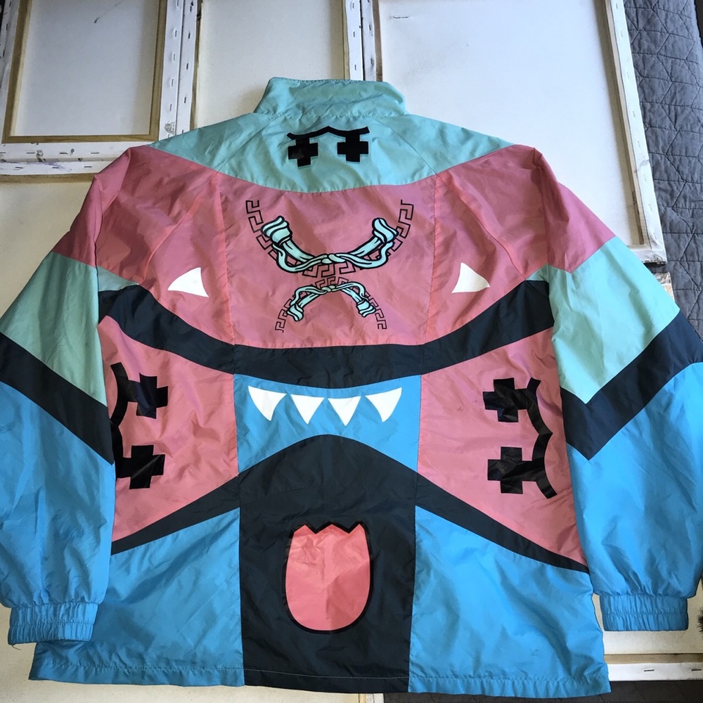 OG waves windbreaker in boosace blue blue multi